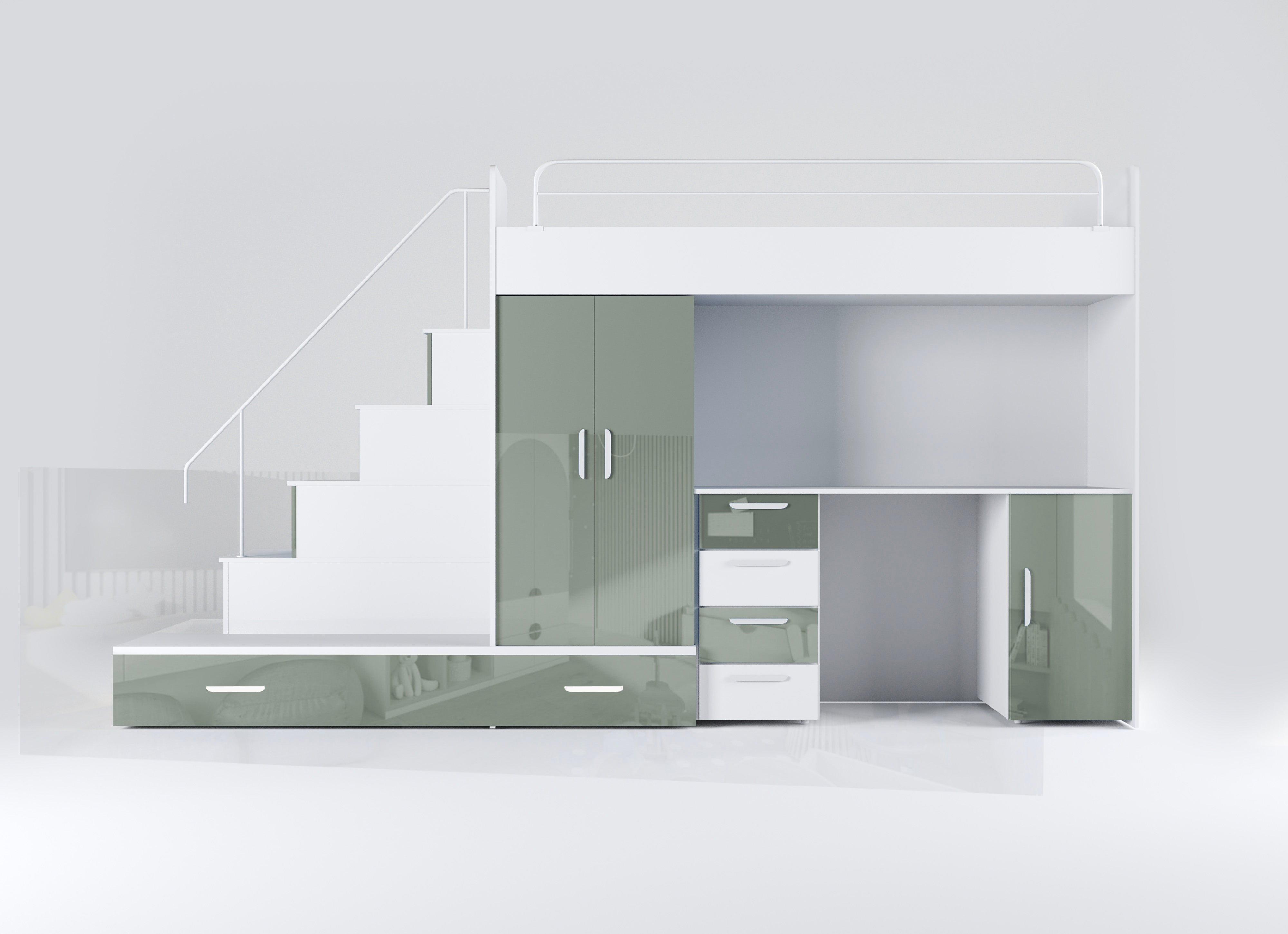 Detská vyvýšená posteľ Adventure