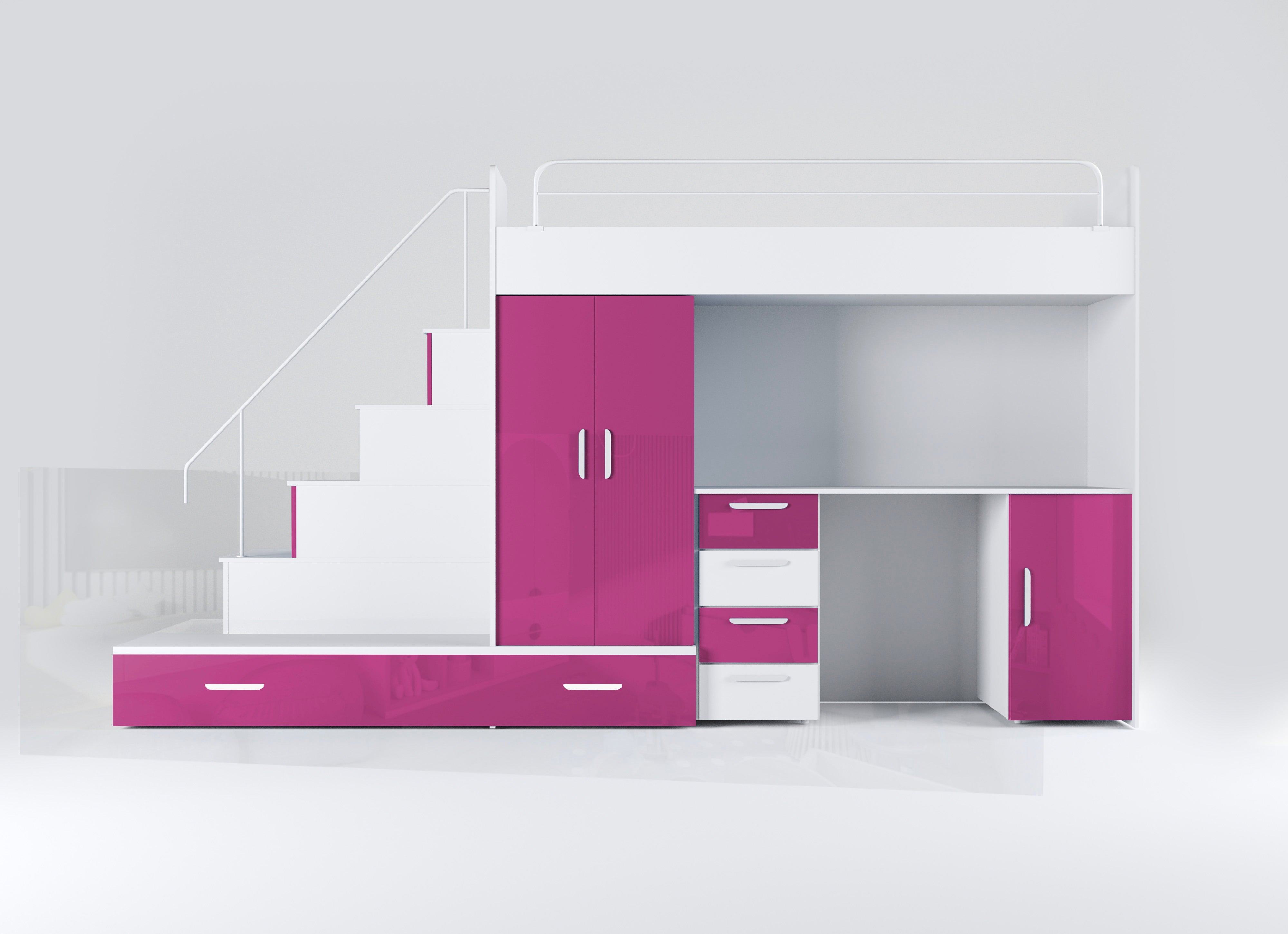 Detská vyvýšená posteľ Adventure