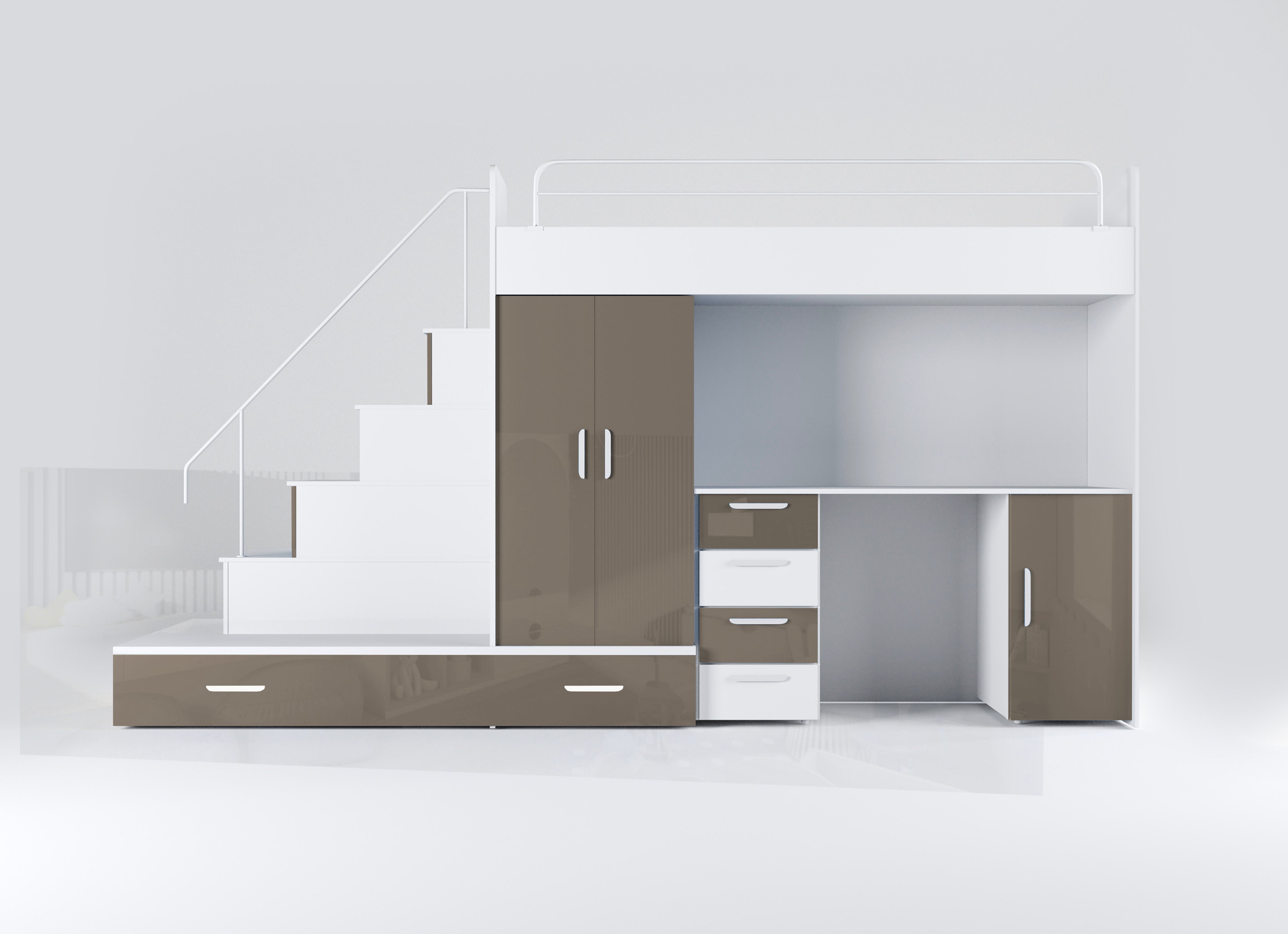 Detská vyvýšená posteľ Adventure