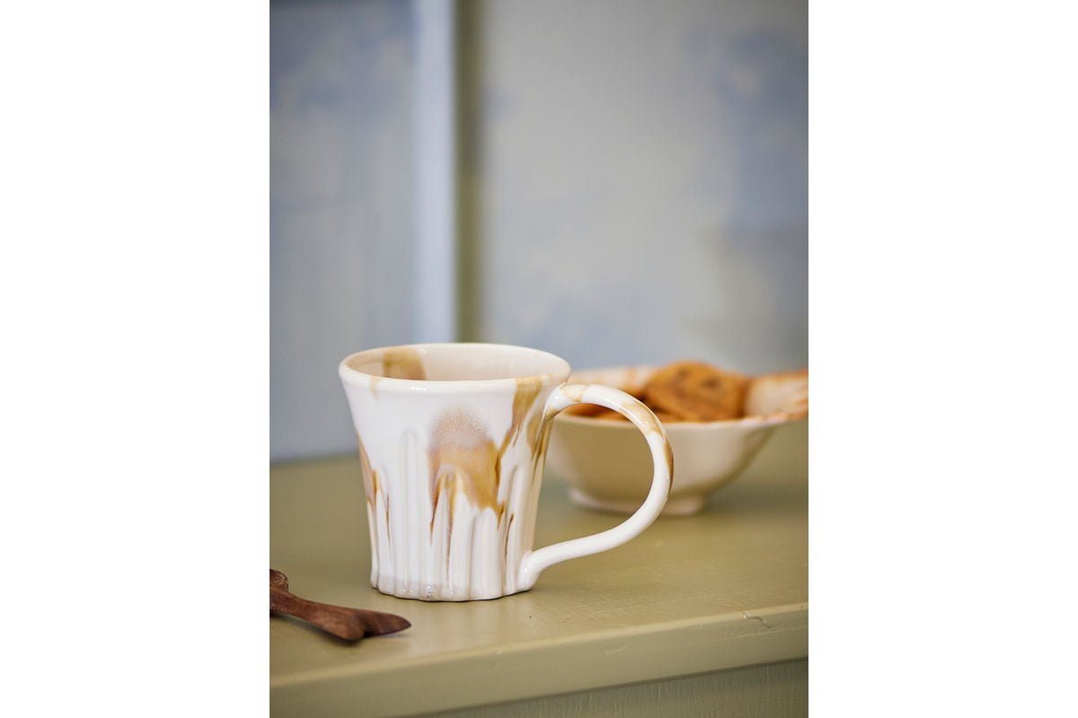 Súprava pohárov „Ravion“ – Hnedá kamenina (4-dielna)