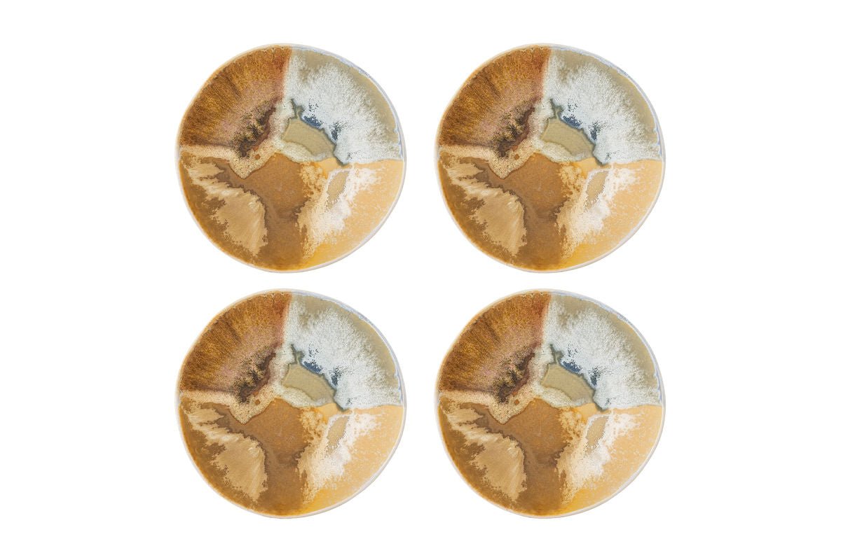 Schalen-Set „Limone“ – Gelbes Steingut (4-teilig)