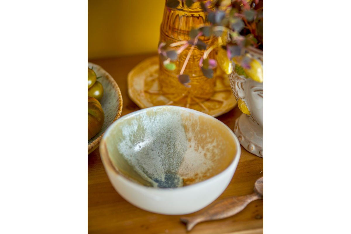 Súprava misiek „Solari“ – žltá kamenina (4-dielna)