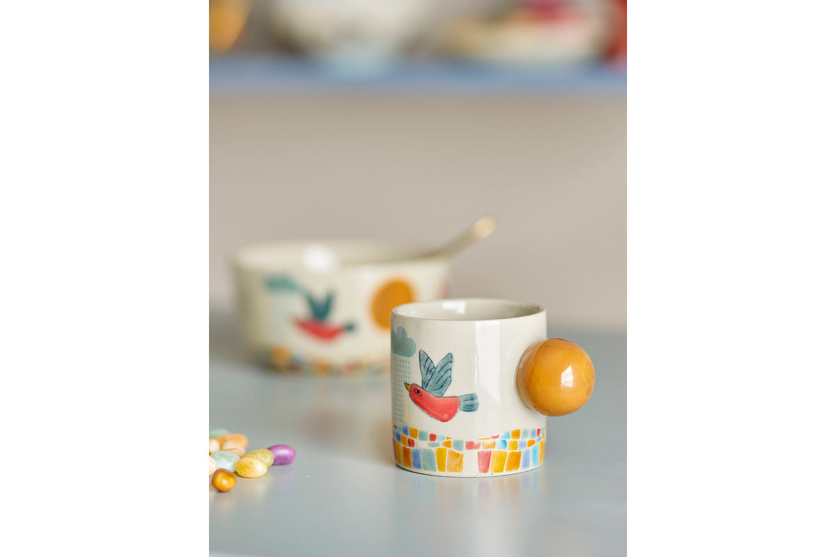 Šálka Zephyr – prírodná, z kameniny