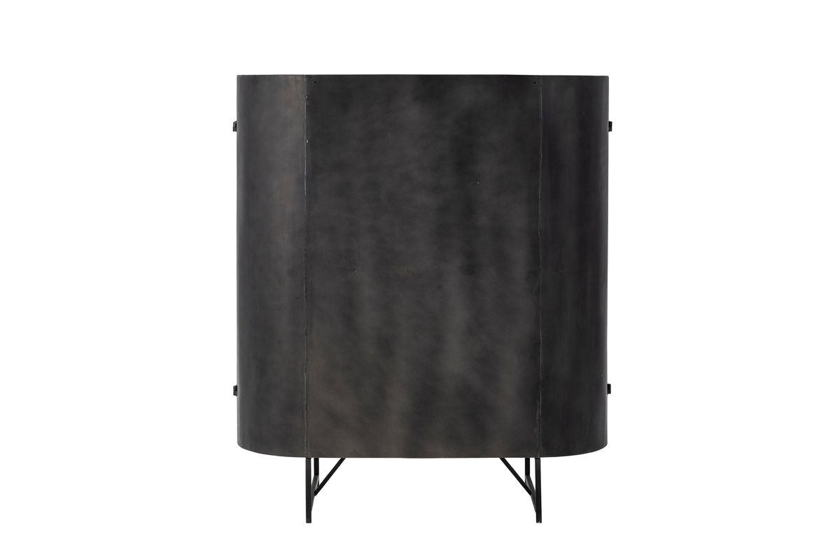 Komoda Elvara – kovový rám s viedenským prútím v prírodnom odtieni