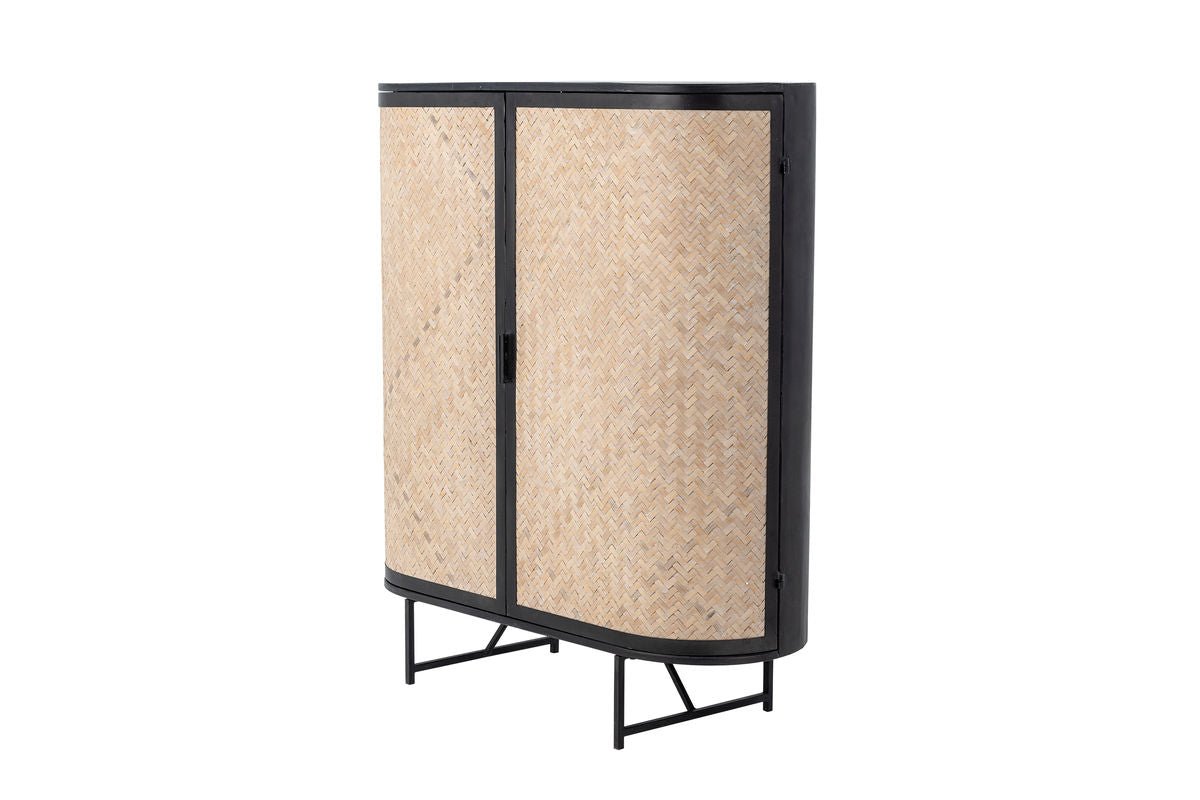 Komoda Elvara – kovový rám s viedenským prútím v prírodnom odtieni