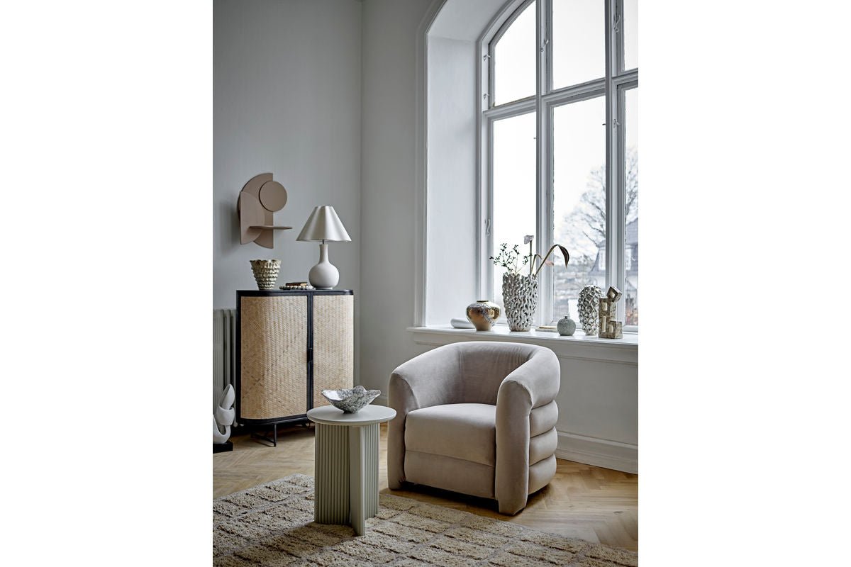 Komoda Elvara – kovový rám s viedenským prútím v prírodnom odtieni