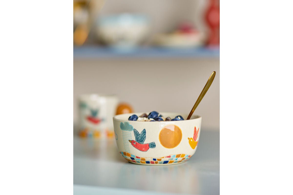 Miska Zephyr – prírodná, vyrobená z kameniny