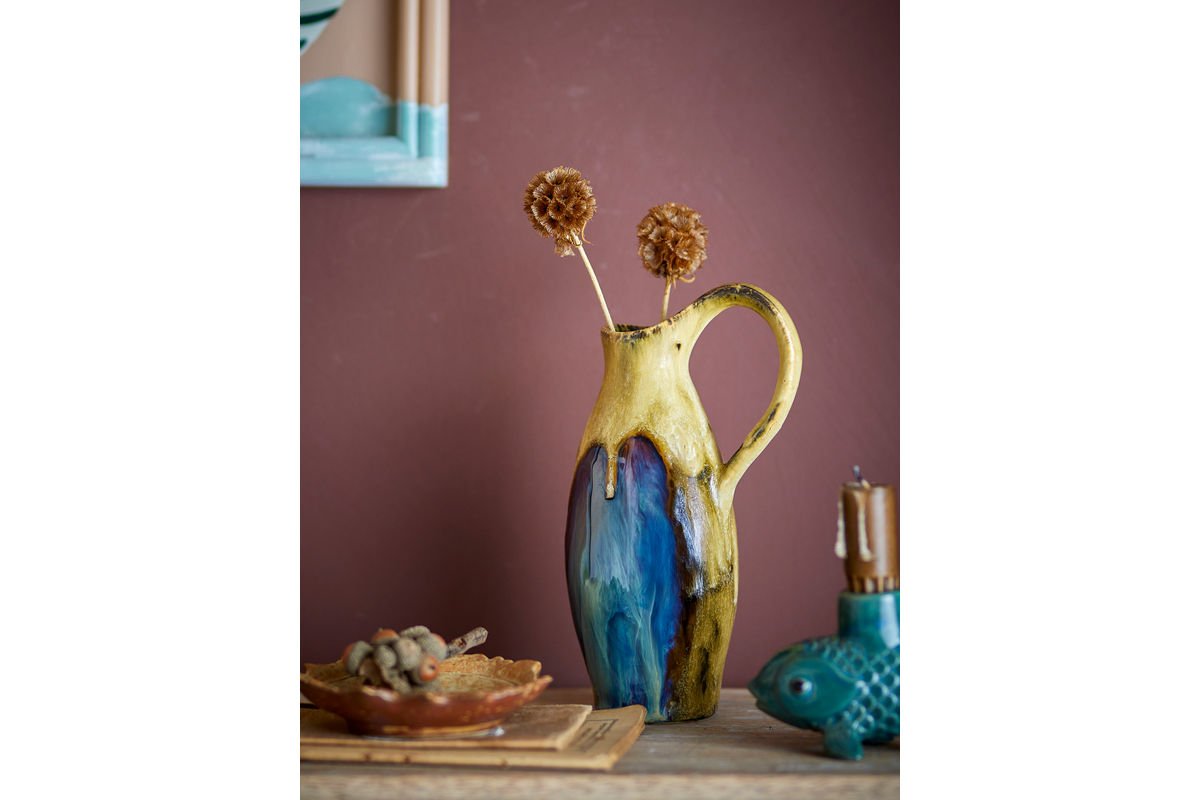 Váza „Marivo“ – kamenina s metalickou glazúrou