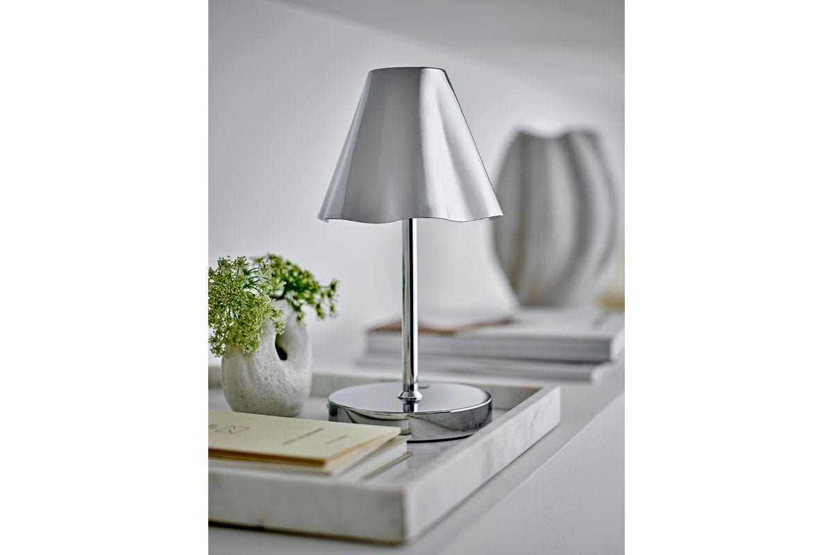 Vase Zola - Weiß, aus Steingut, ründlich