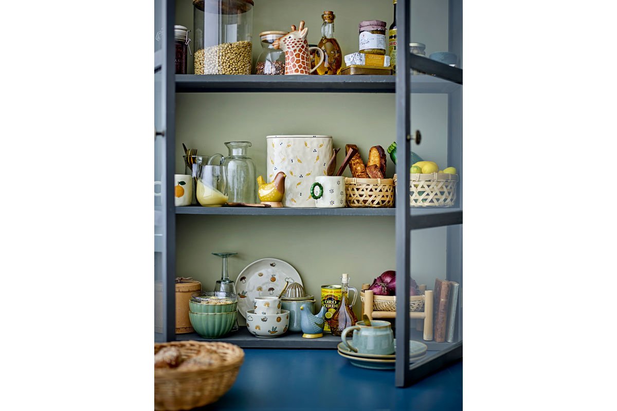 Stojančeky na vajíčka Maya – Ručne maľované motívy vtákov z kameniny (sada 2 ks)