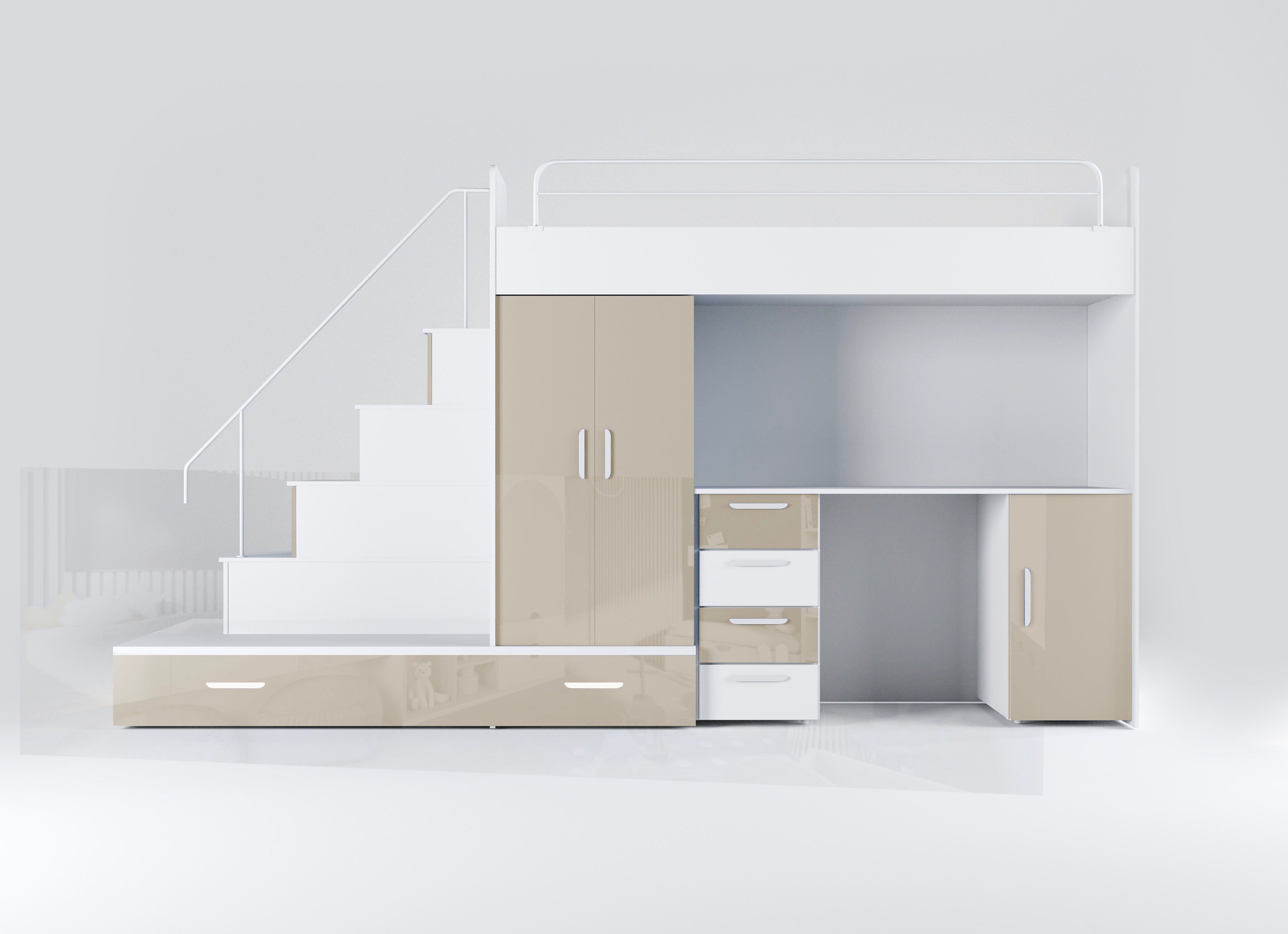 Detská vyvýšená posteľ Adventure