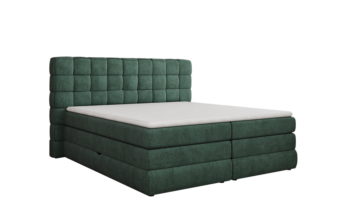 Boxspringbett Trama mit Stauraum in Samt