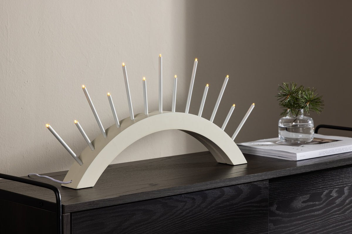 Vianočné osvetlenie Luma - okrúhly oblúk Béžová alebo Czarny