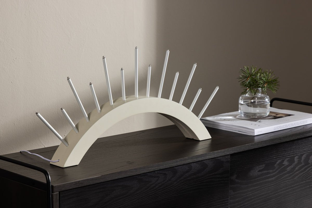 Vianočné osvetlenie Luma - okrúhly oblúk Béžová alebo Czarny