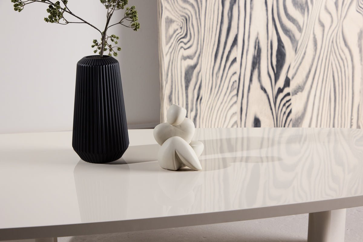 Konferenčný stolík Evania v béžovej farbe - s lesklým povrchom