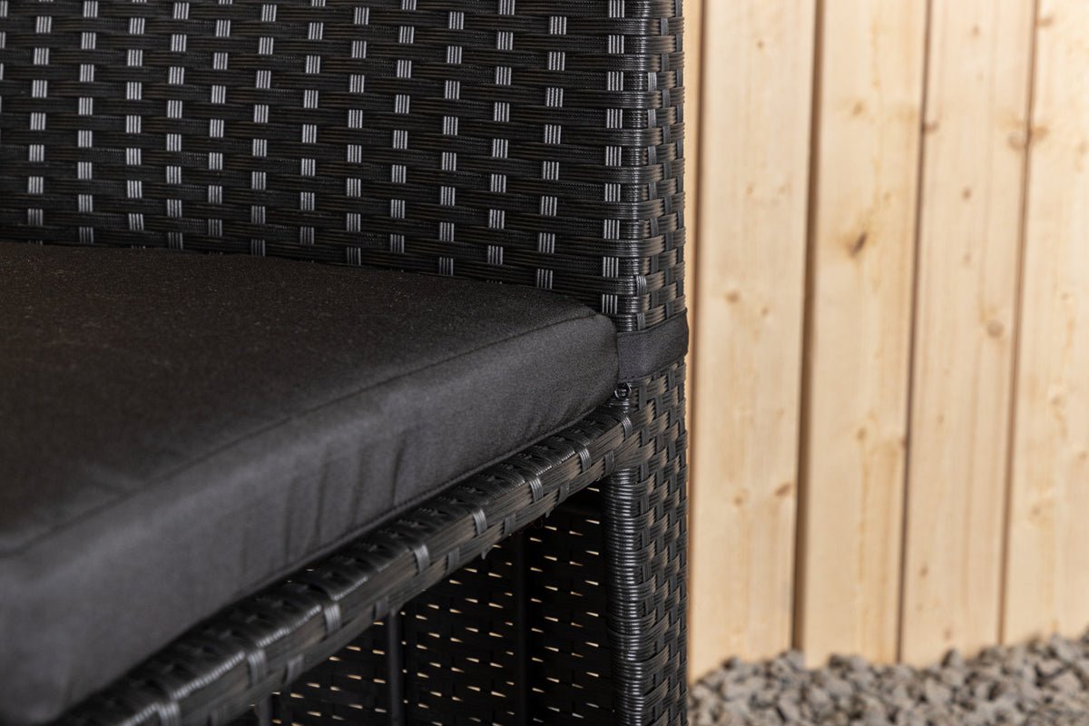 Balkónová súprava Bob - v čiernom alebo sivom ratane na výber