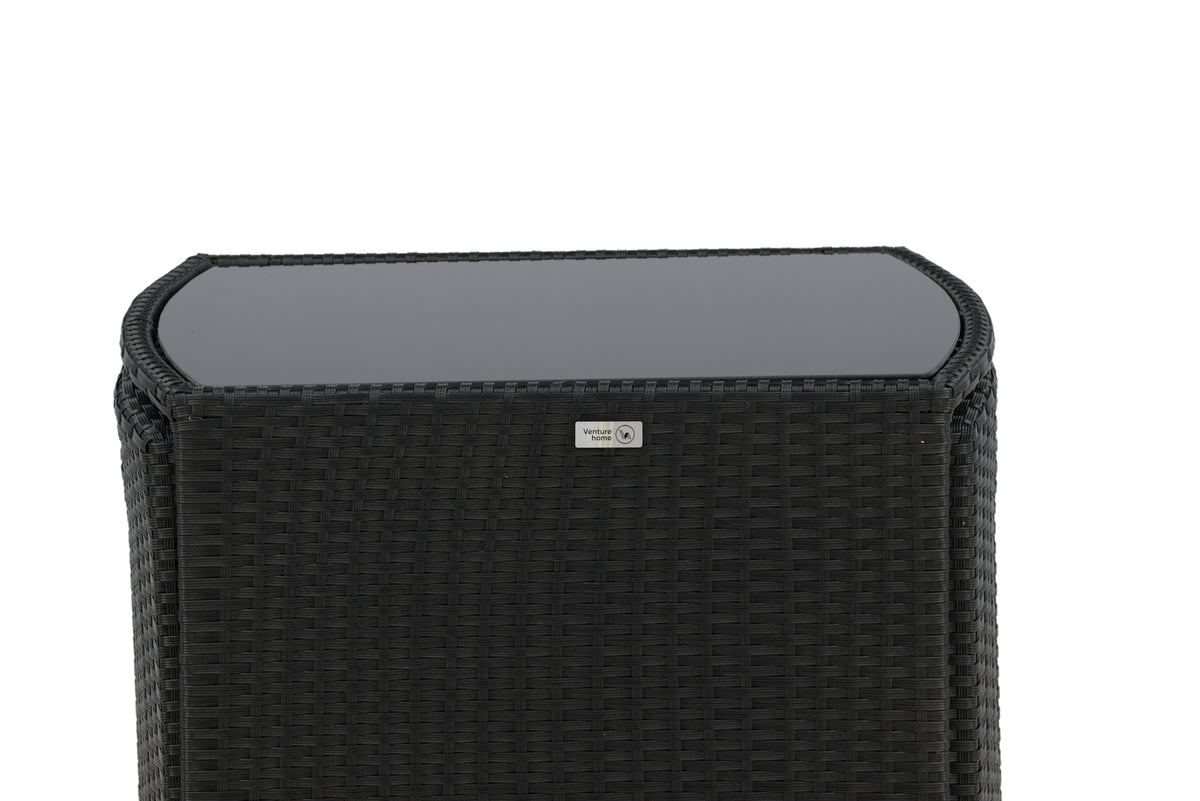 Balkónová súprava Bob - v čiernom alebo sivom ratane na výber