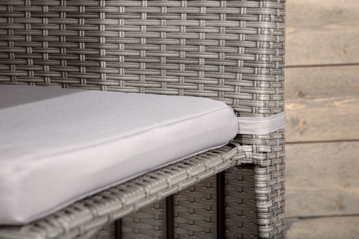 Balkónová súprava Bob - v čiernom alebo sivom ratane na výber