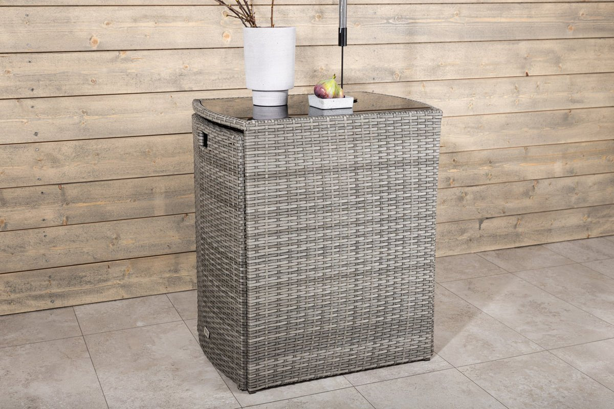 Balkónová súprava Bob - v čiernom alebo sivom ratane na výber