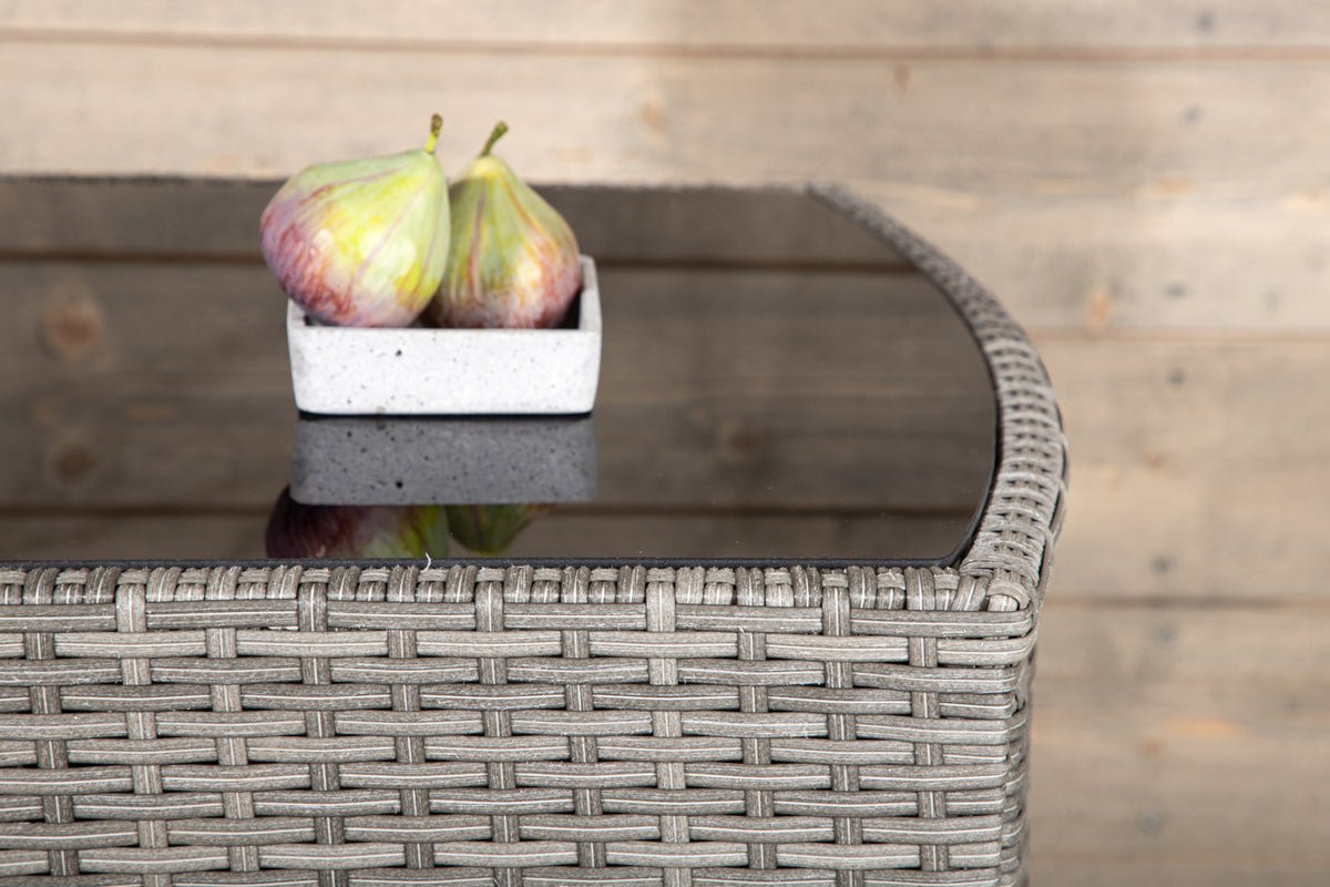 Balkónová súprava Bob - v čiernom alebo sivom ratane na výber