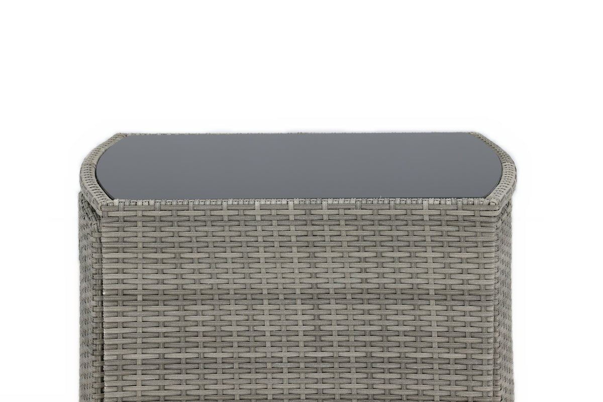 Balkónová súprava Bob - v čiernom alebo sivom ratane na výber