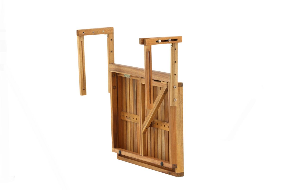 Záhradný stôl Seraya - s praktickou skladacou funkciou z akáciového dreva na balkóny