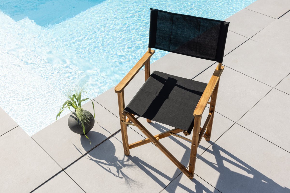 Sada 2 ks - Záhradná stolička Marlene z akácie/polyesteru