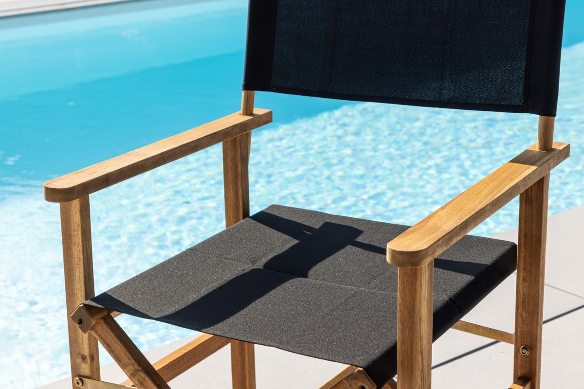 Sada 2 ks - Záhradná stolička Marlene z akácie/polyesteru