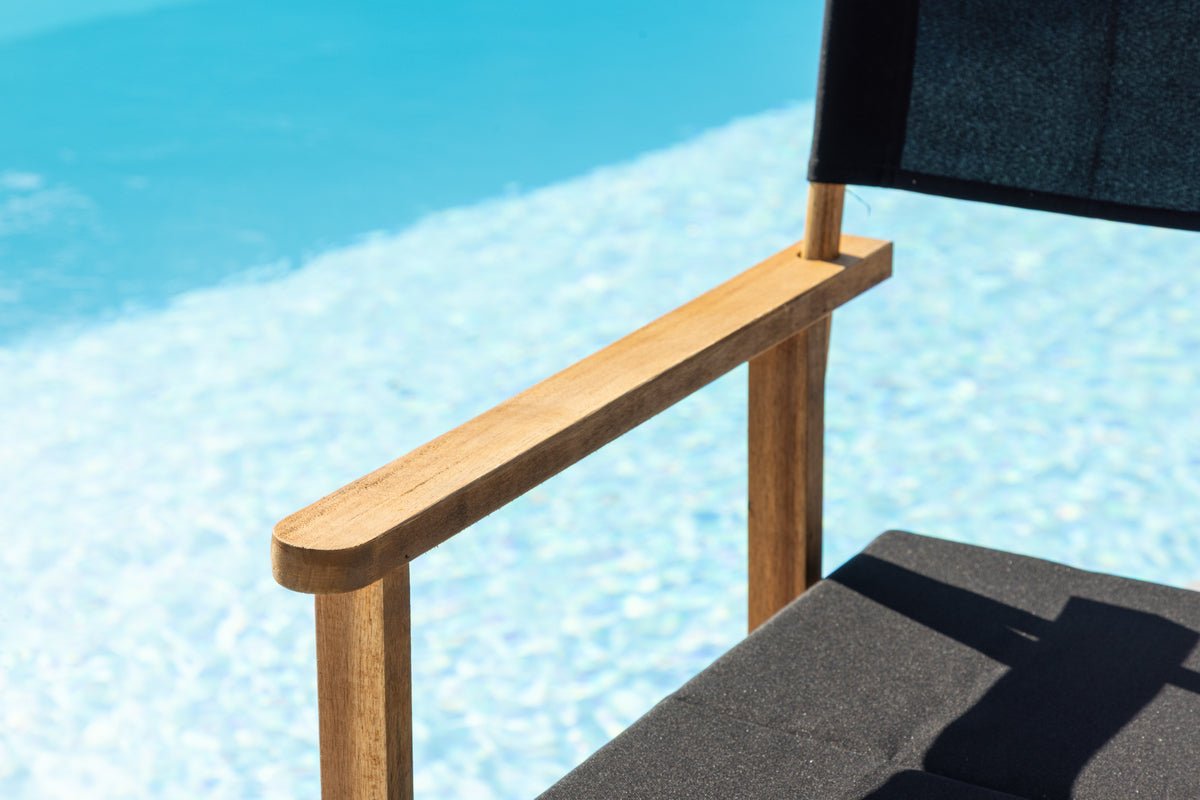 Sada 2 ks - Záhradná stolička Marlene z akácie/polyesteru