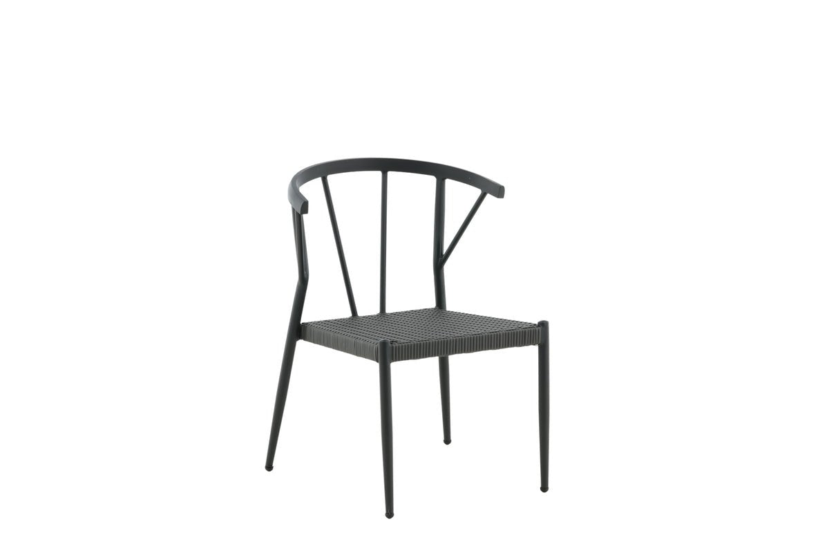 Sada 6 ks - Záhradná stolička Tina z ratanu/hliníka