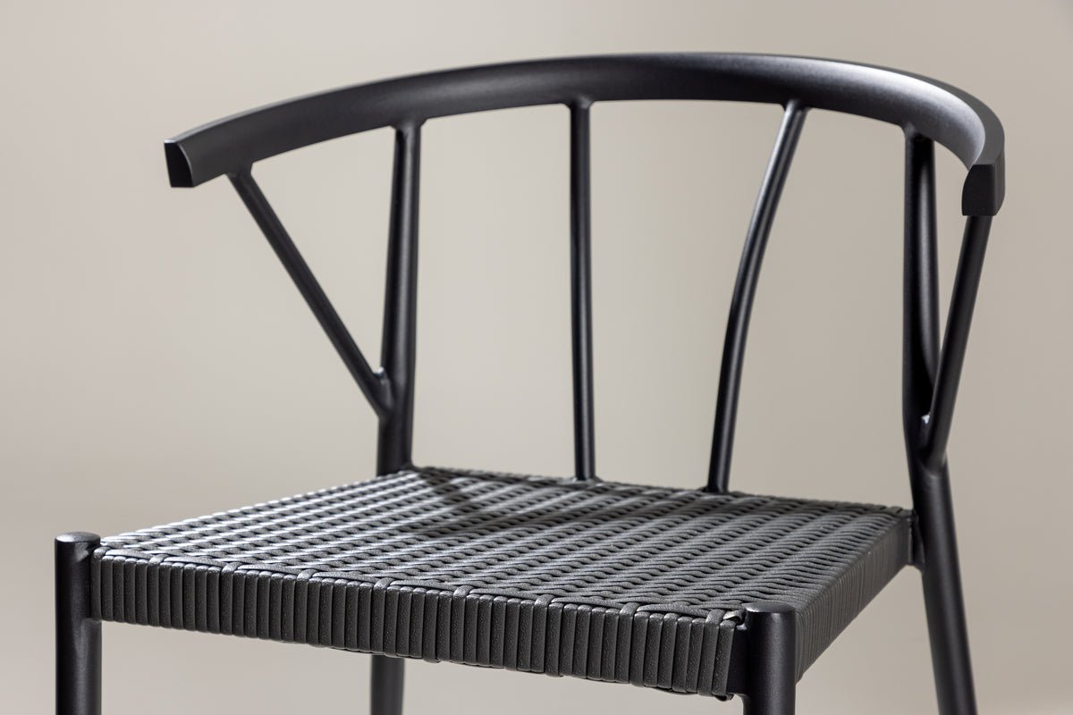 Sada 6 ks - Záhradná stolička Tina z ratanu/hliníka