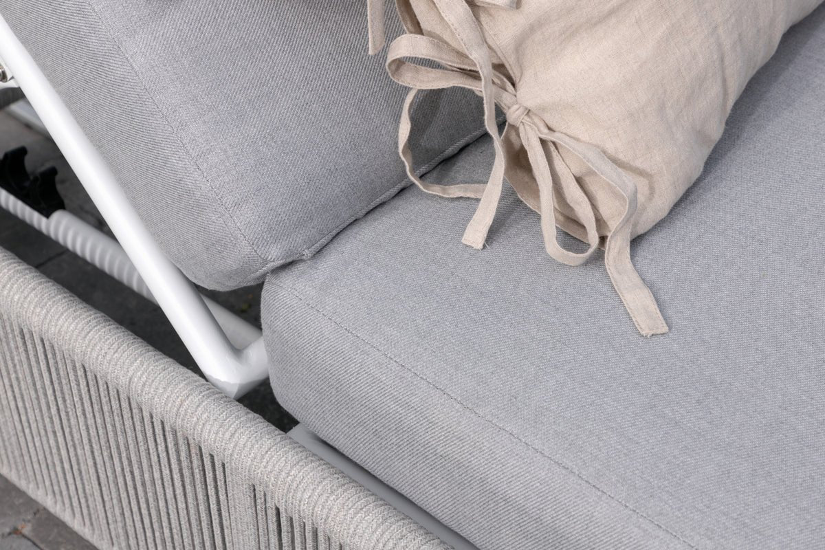 Záhradné lehátko Mila - z polyesteru/kovu