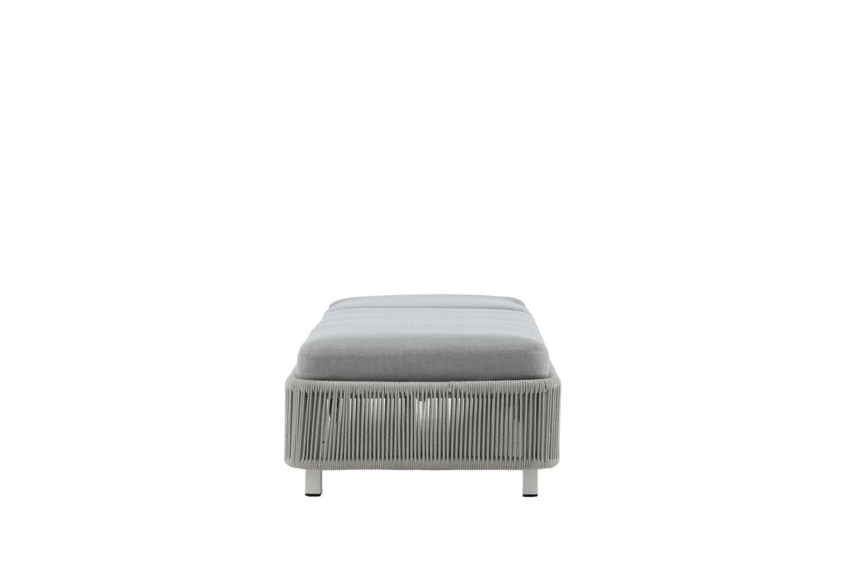 Záhradné lehátko Mila - z polyesteru/kovu