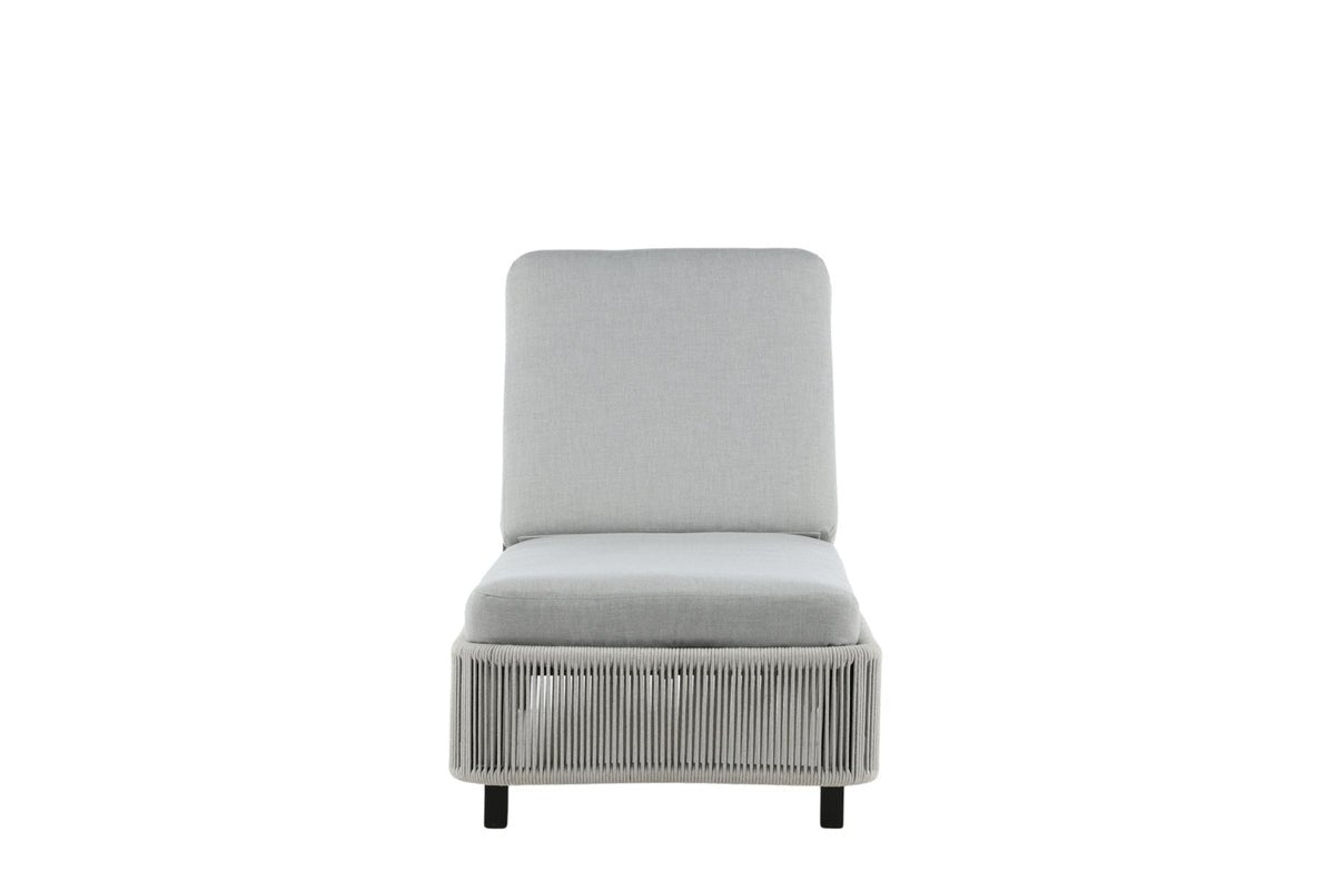 Záhradné lehátko Mila - z polyesteru/kovu