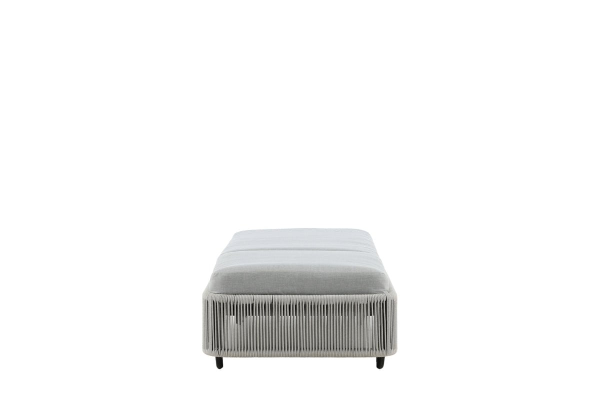 Záhradné lehátko Mila - z polyesteru/kovu