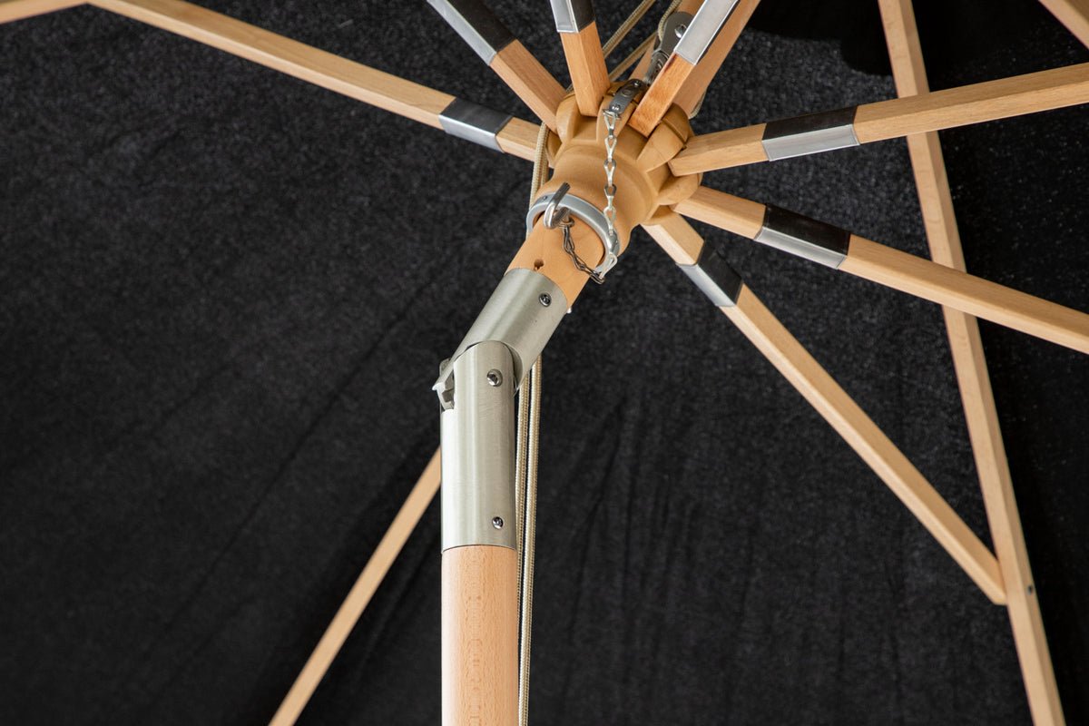 Slnečník Ifta – Ø330 cm v prevedení Czarny alebo Sivá