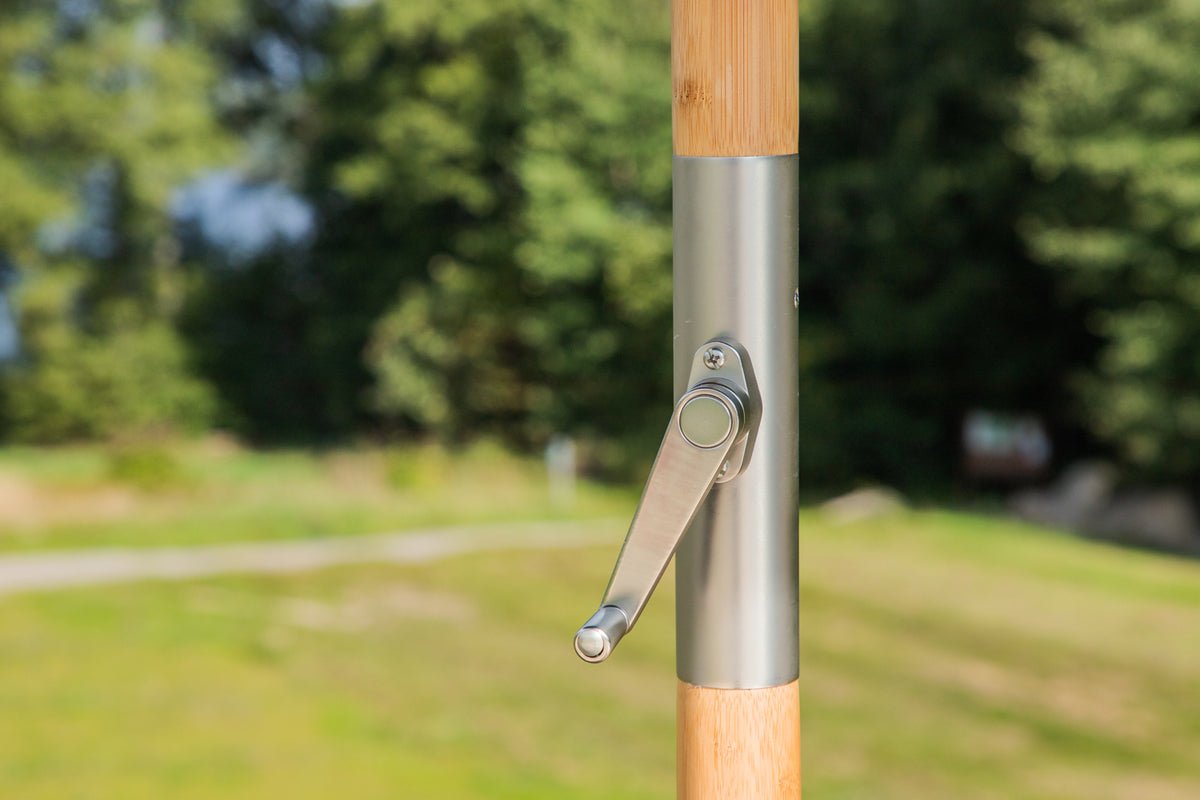 Záhradný slnečník Boho – Ø270 cm v prevedení Czarny alebo Sivá