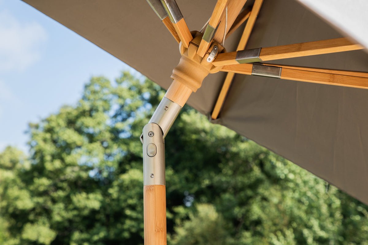 Záhradný slnečník Boho – Ø270 cm v prevedení Czarny alebo Sivá