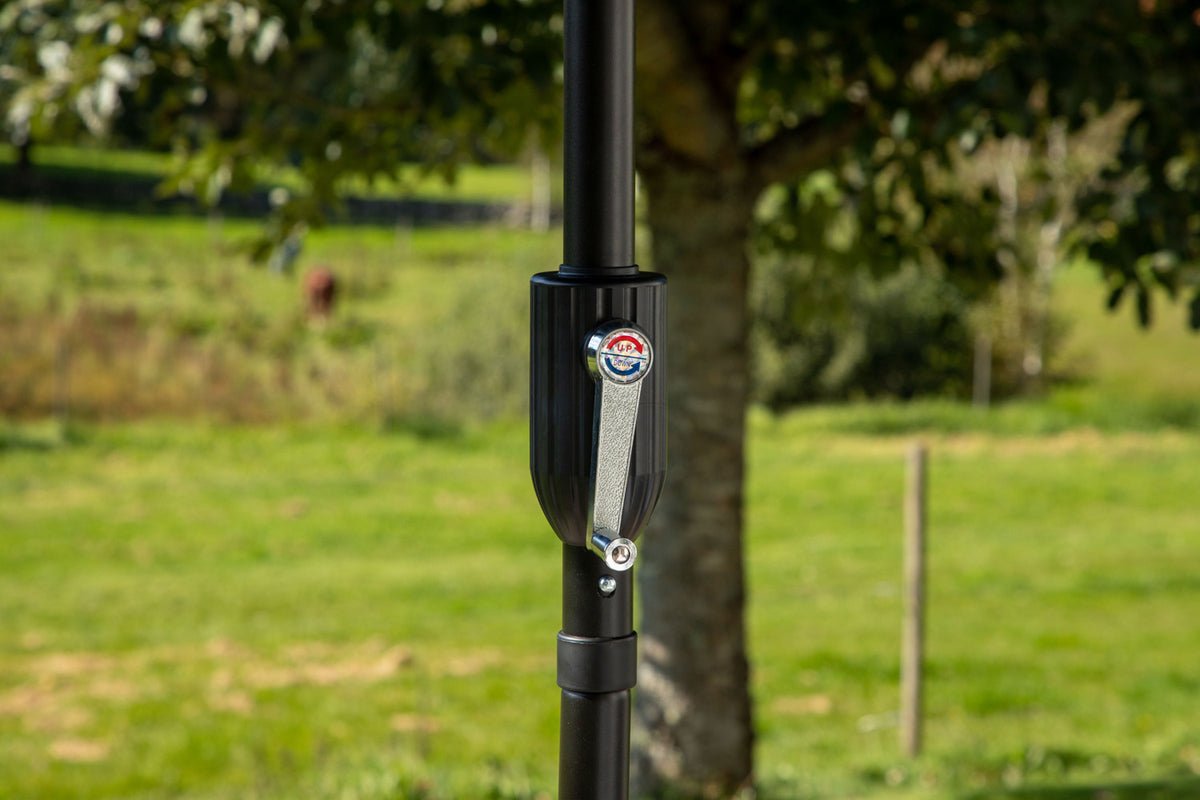 Záhradný slnečník Palma – Ø270 cm dostupný v Bielá, Czarny, Sivá a Modrá