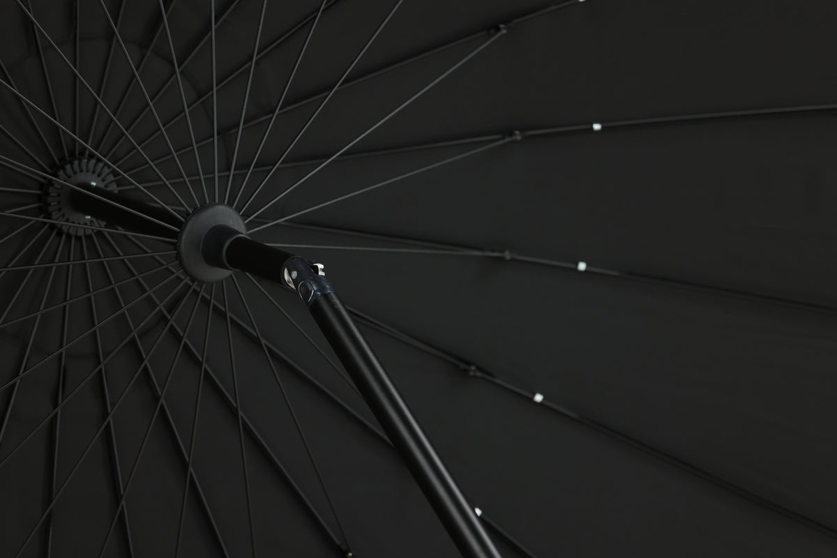 Záhradný slnečník Palma – Ø270 cm dostupný v Bielá, Czarny, Sivá a Modrá