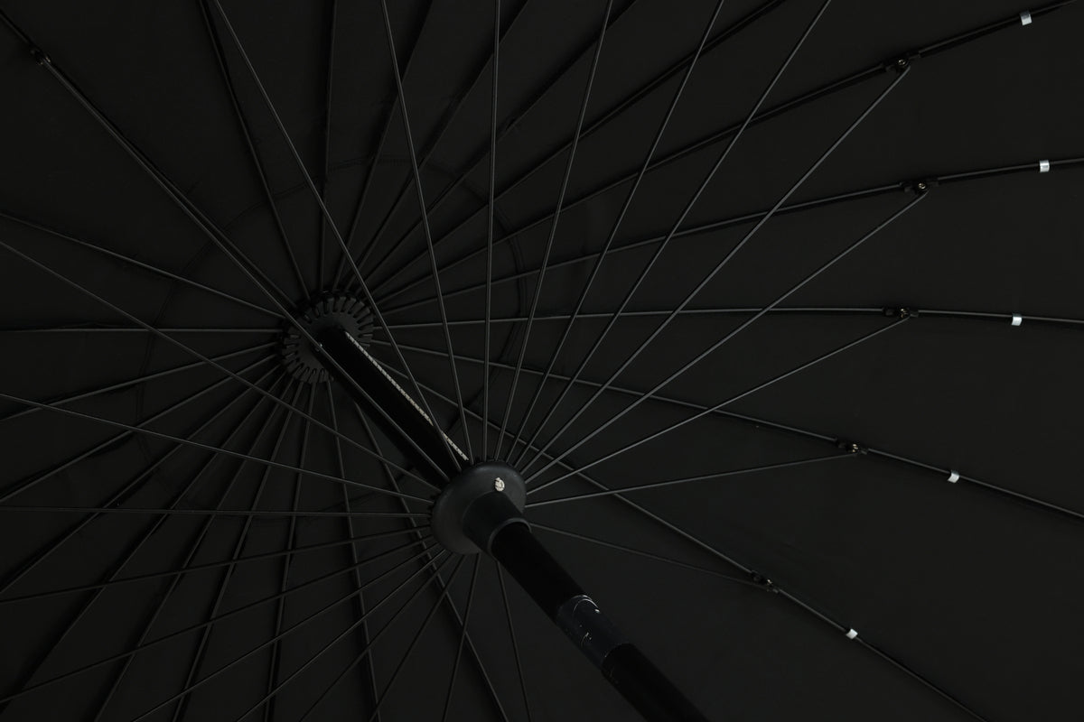 Záhradný slnečník Palma – Ø270 cm dostupný v Bielá, Czarny, Sivá a Modrá