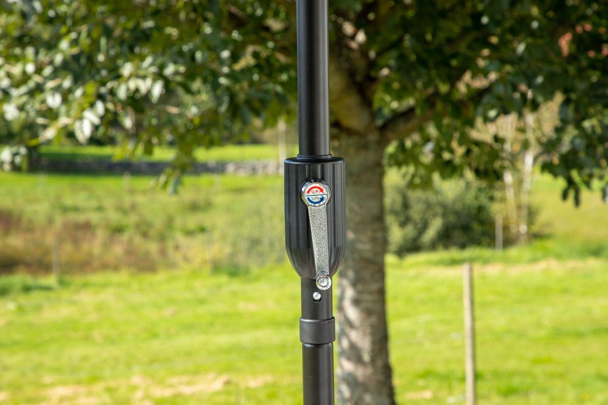 Záhradný slnečník Palma – Ø270 cm dostupný v Bielá, Czarny, Sivá a Modrá