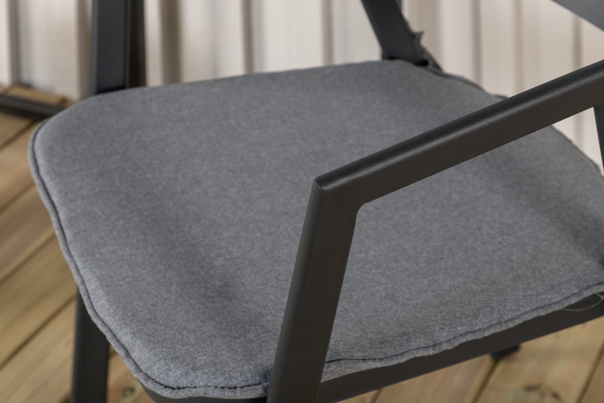 Záhradná stolička Sylt - z hliníka v Czarny