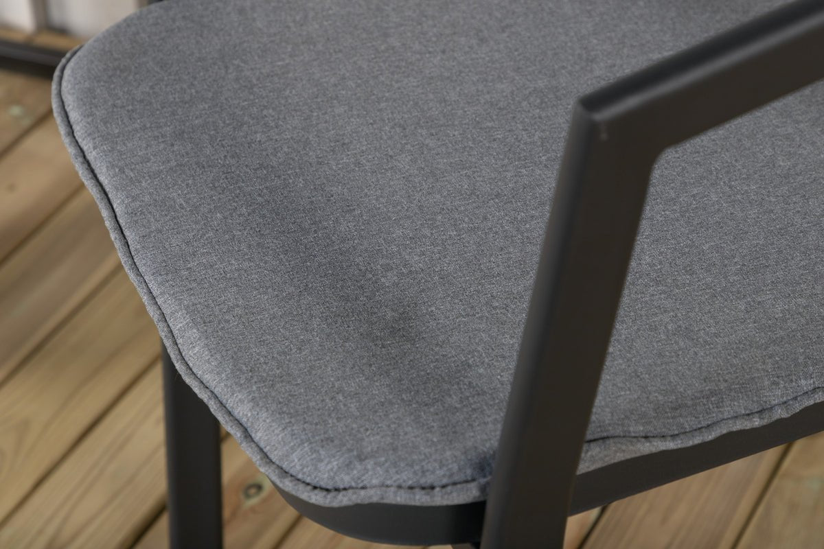 Záhradná stolička Sylt - z hliníka v Czarny