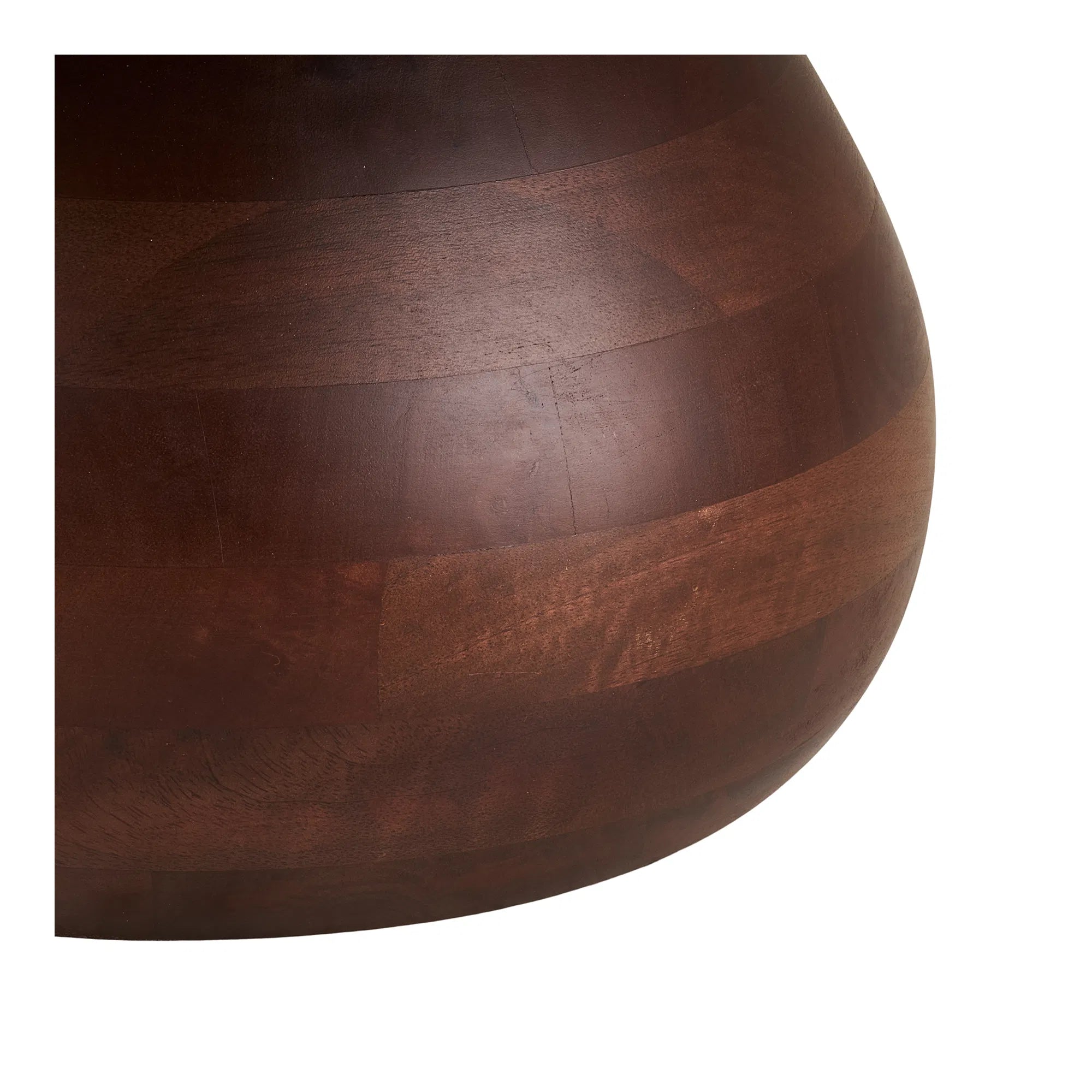 Konferenčný stolík Marvella – s mramorovou doskou a vypuklou nohou z manga dreva