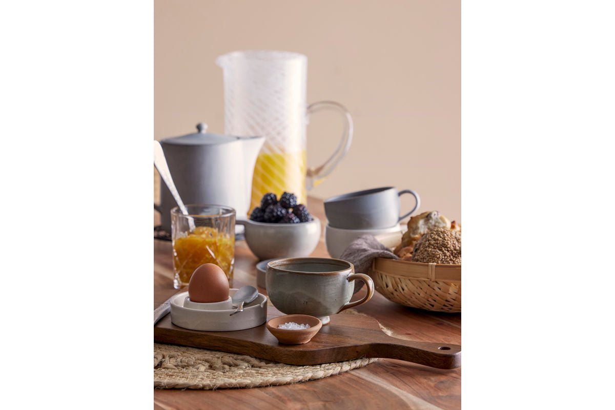 Krug Aino – Ručne fúkané sklo v bielej