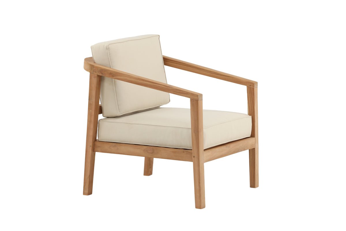 Záhradný vankúš na stoličku Africa - z polyesteru v béžovej farbe