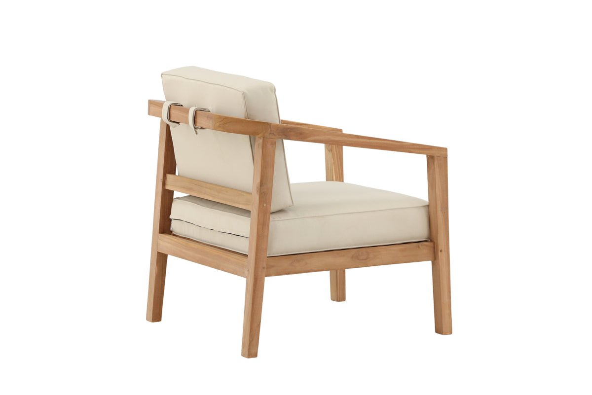 Záhradný vankúš na stoličku Africa - z polyesteru v béžovej farbe