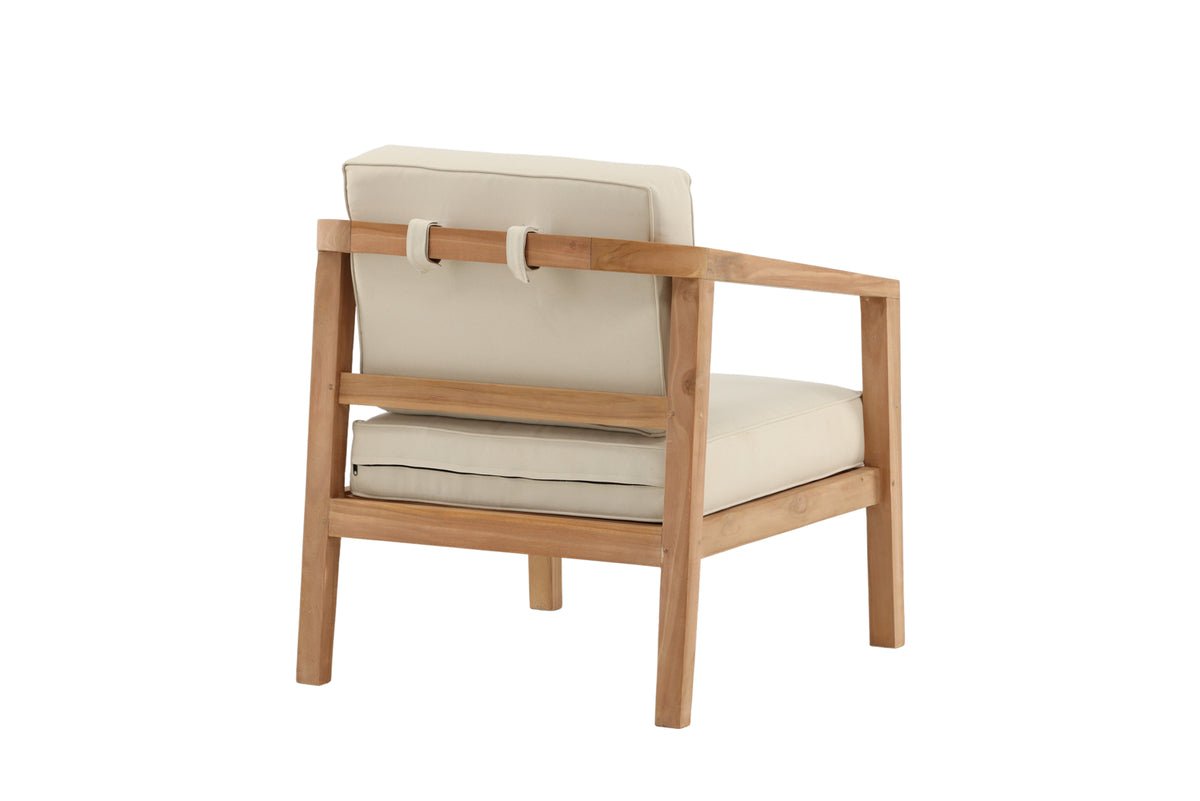 Záhradný vankúš na stoličku Africa - z polyesteru v béžovej farbe