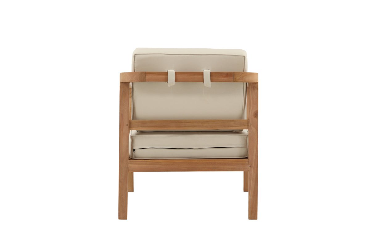 Záhradný vankúš na stoličku Africa - z polyesteru v béžovej farbe